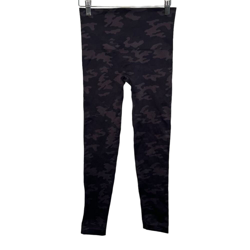 Spanx Look At Me Now Leggings Black Gray Cameo Size Medium